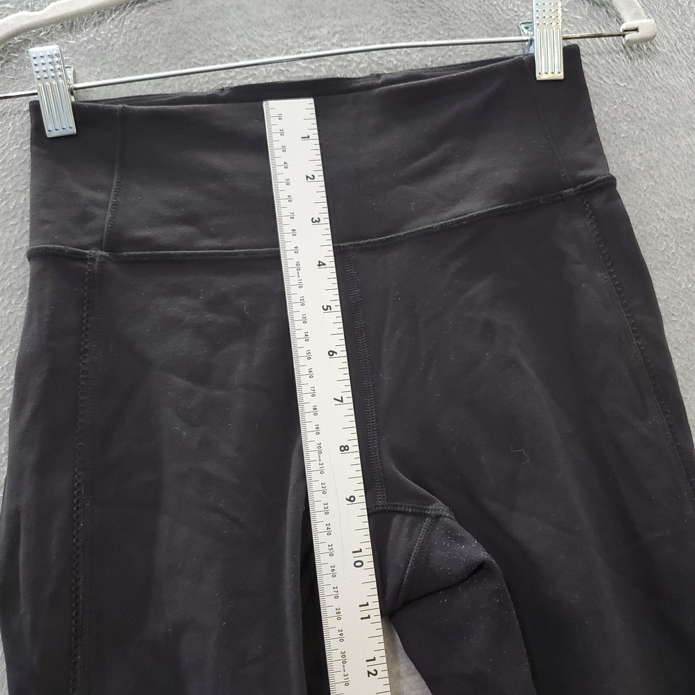 Lululemon Women‎ Activewear Pants 6 Black Mesh Panel Capri 21" - Picture 3 of 9